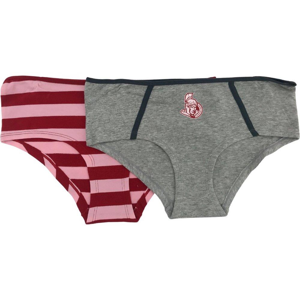 NHL | Women's Boycut Ottawa Senators Underwear | Pink, Red & Grey | Various Size